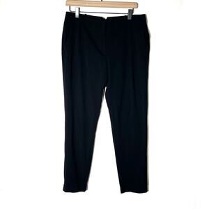 MNG by Mango black slim straight leg business casual dress pants size 8 B98